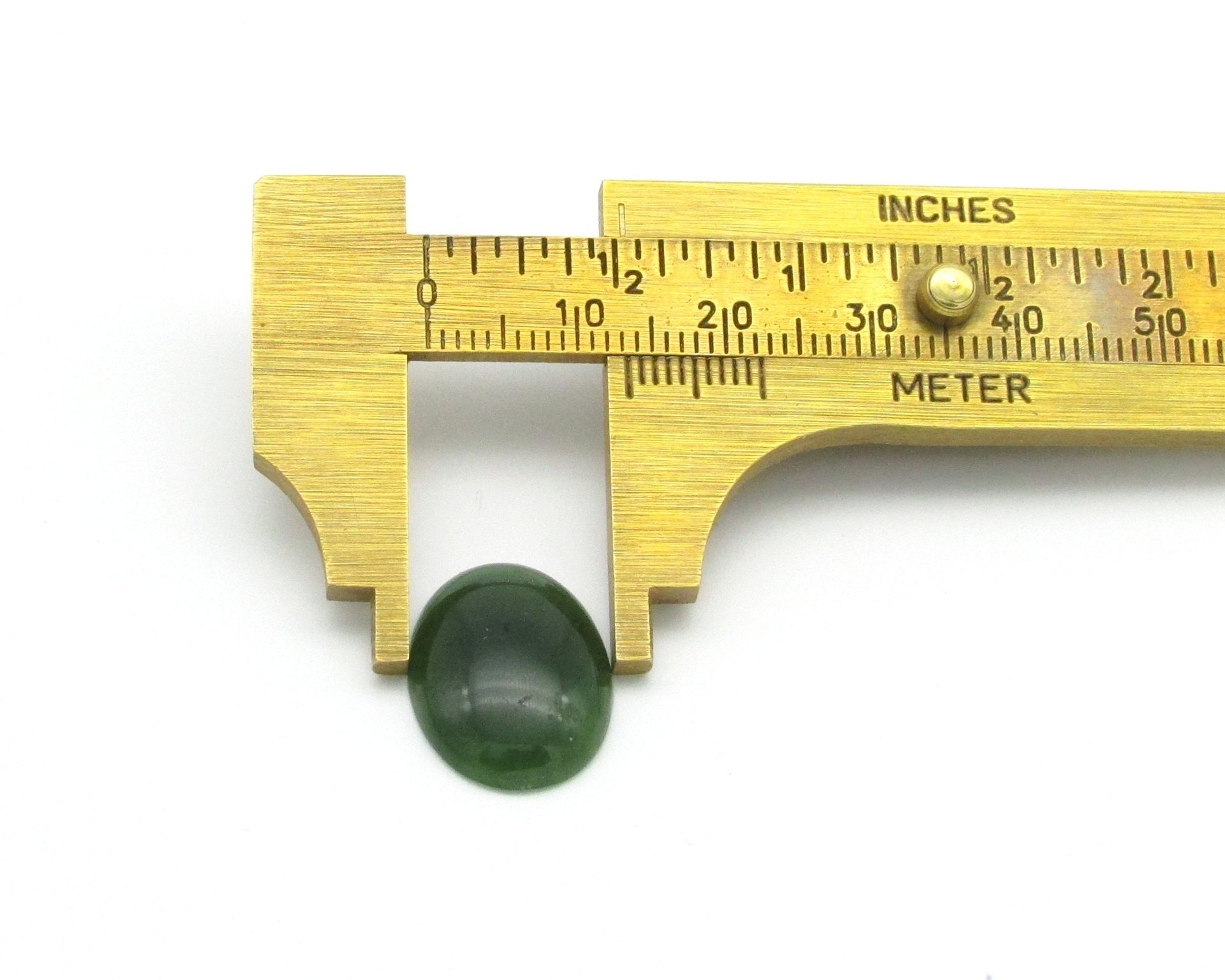 Nephrite Jade Oval Cabochon, Domed Oval 18x12.5x5.25mm 8.7ct