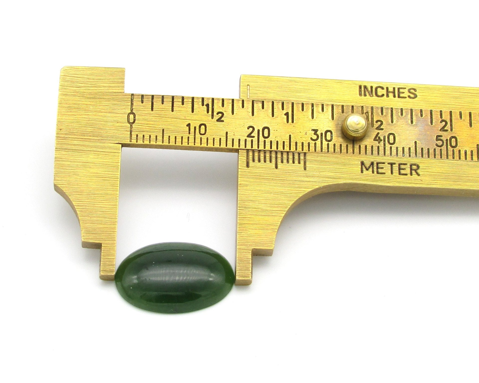 Nephrite Jade Oval Cabochon, Domed Oval 18x12.5x5.25mm 8.7ct