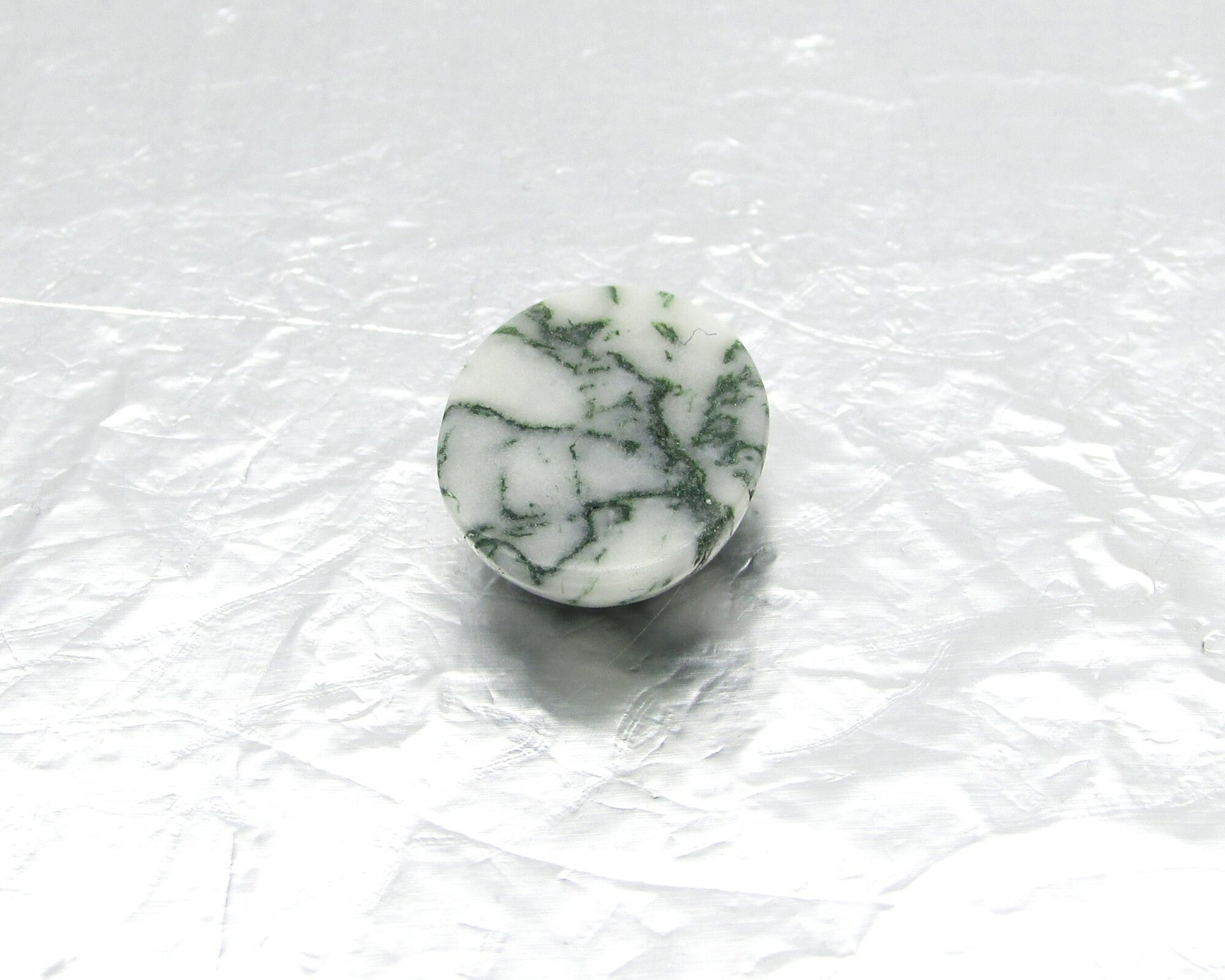 Oval Moss Agate Cabochon, 16x12mm