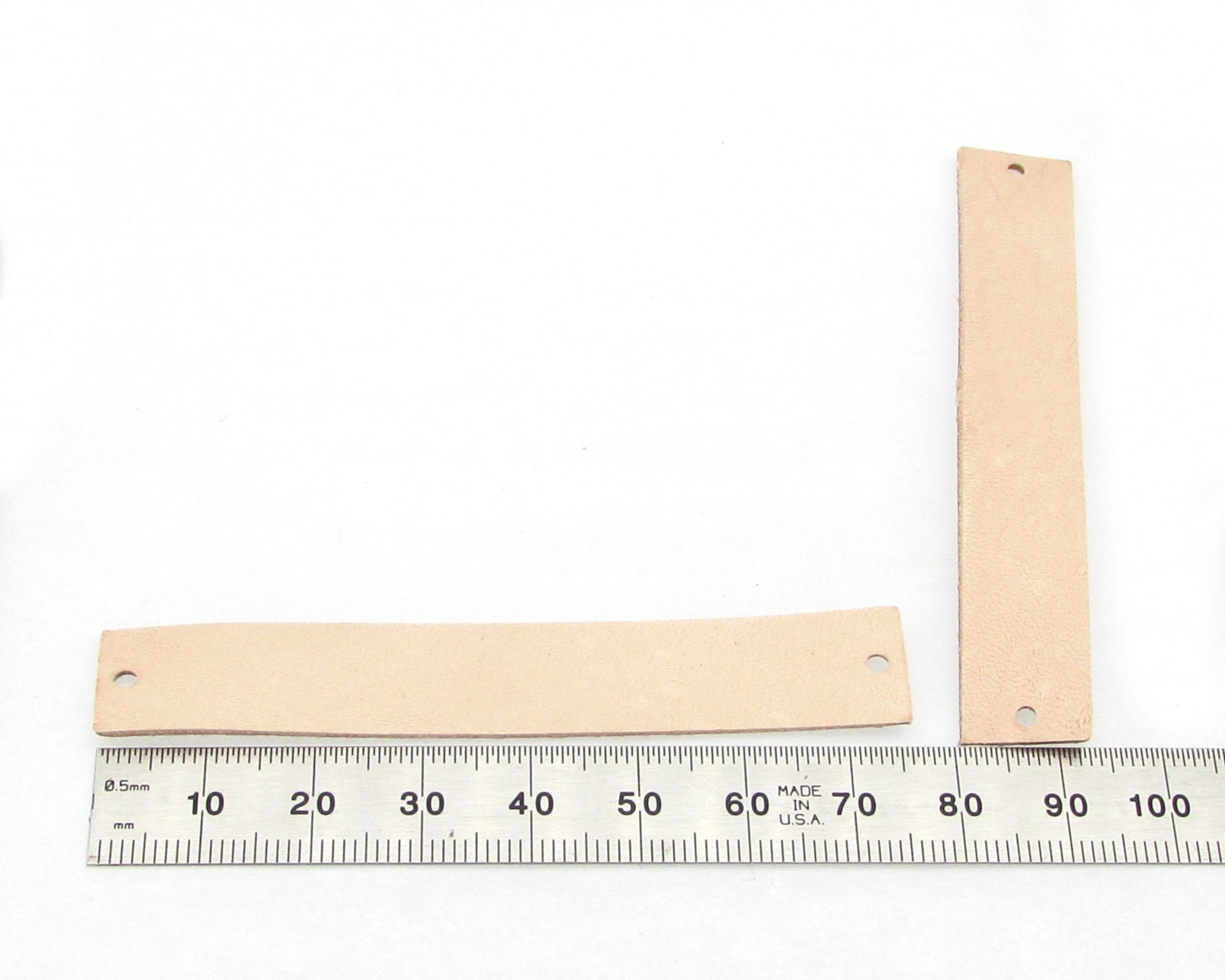 3 Inch Leather Die Cuts for making Loops and Long Dangles (10)