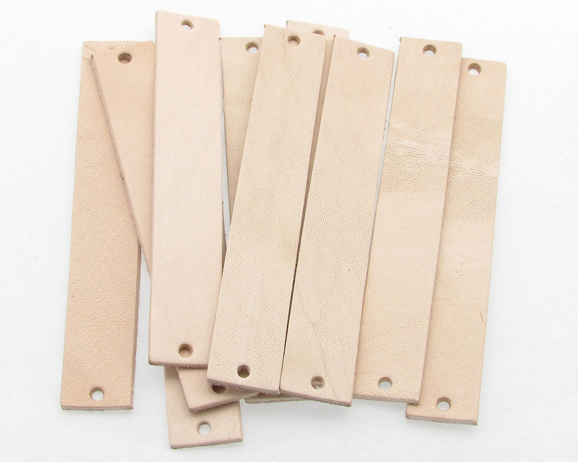 3 Inch Leather Die Cuts for making Loops and Long Dangles (10)