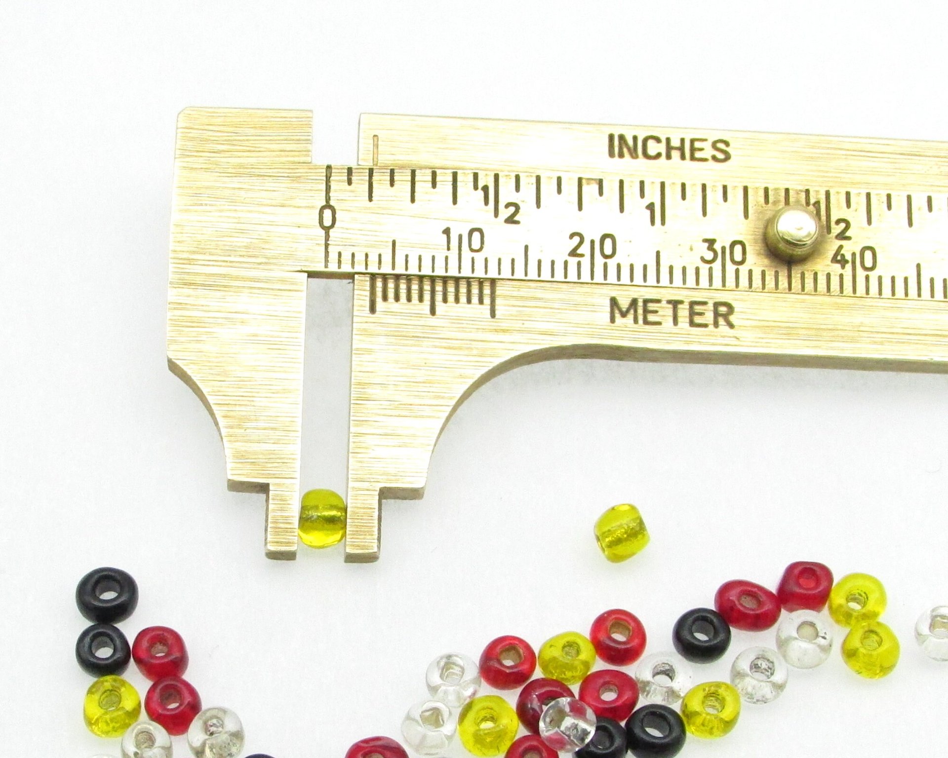 Glass Bead Mixed Lot, Flat Ovals and Seed Beads
