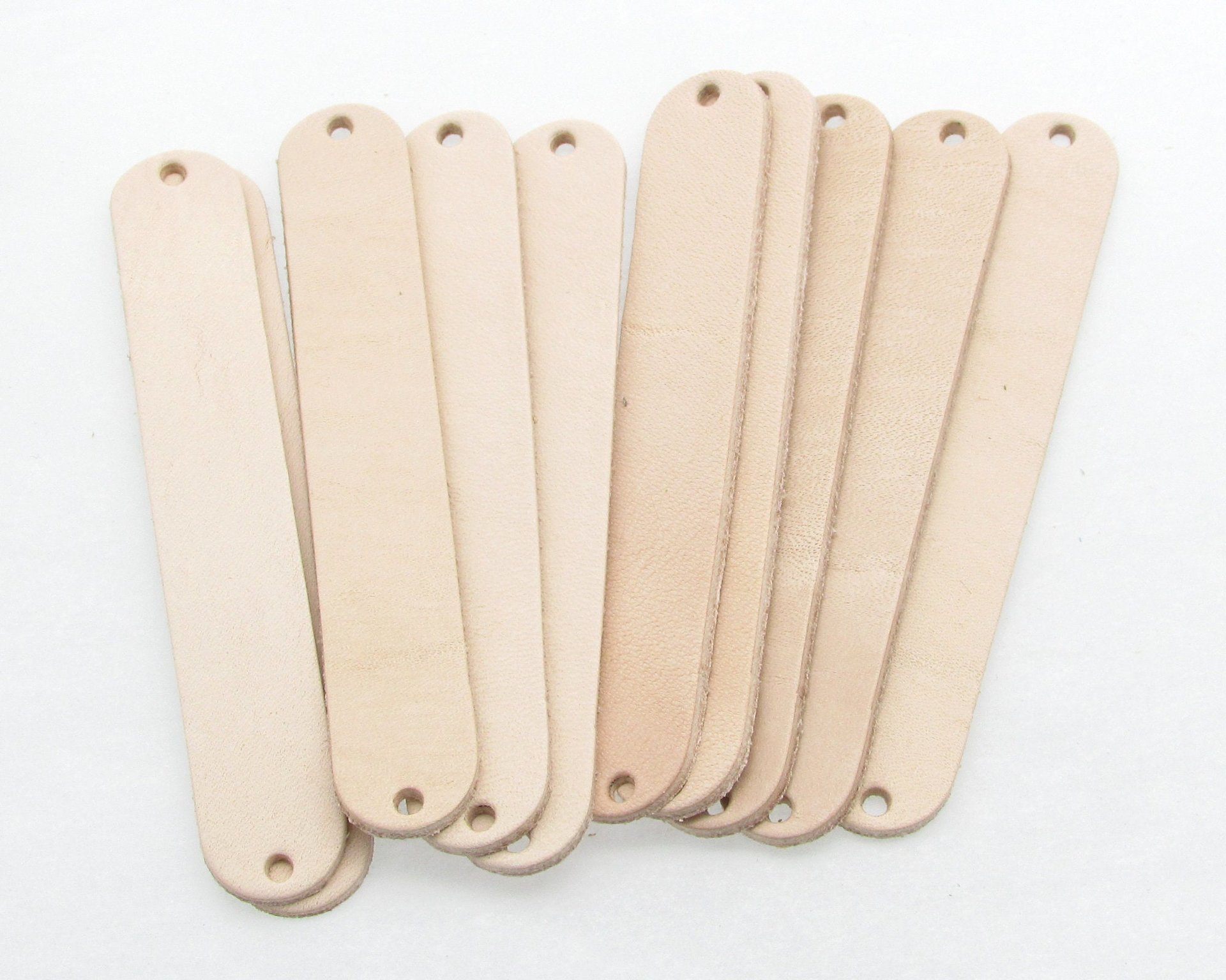 3 Inch Leather Die Cuts for making Loops and Long Dangles (10)