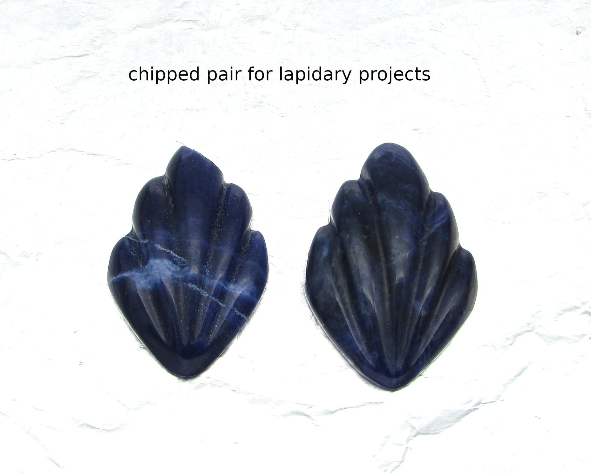 Sodalite Cabochon Art Deco Shield