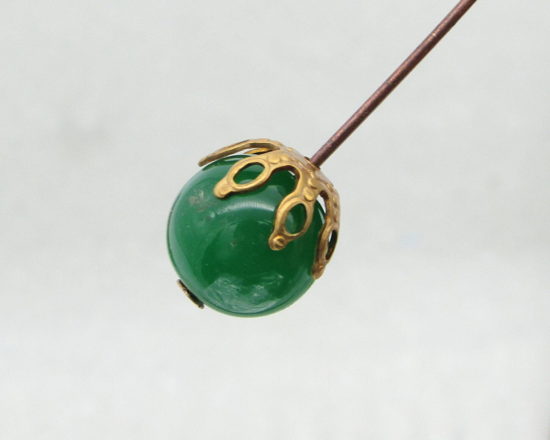 Raw Brass Bead Caps for 10-12mm Beads (24)