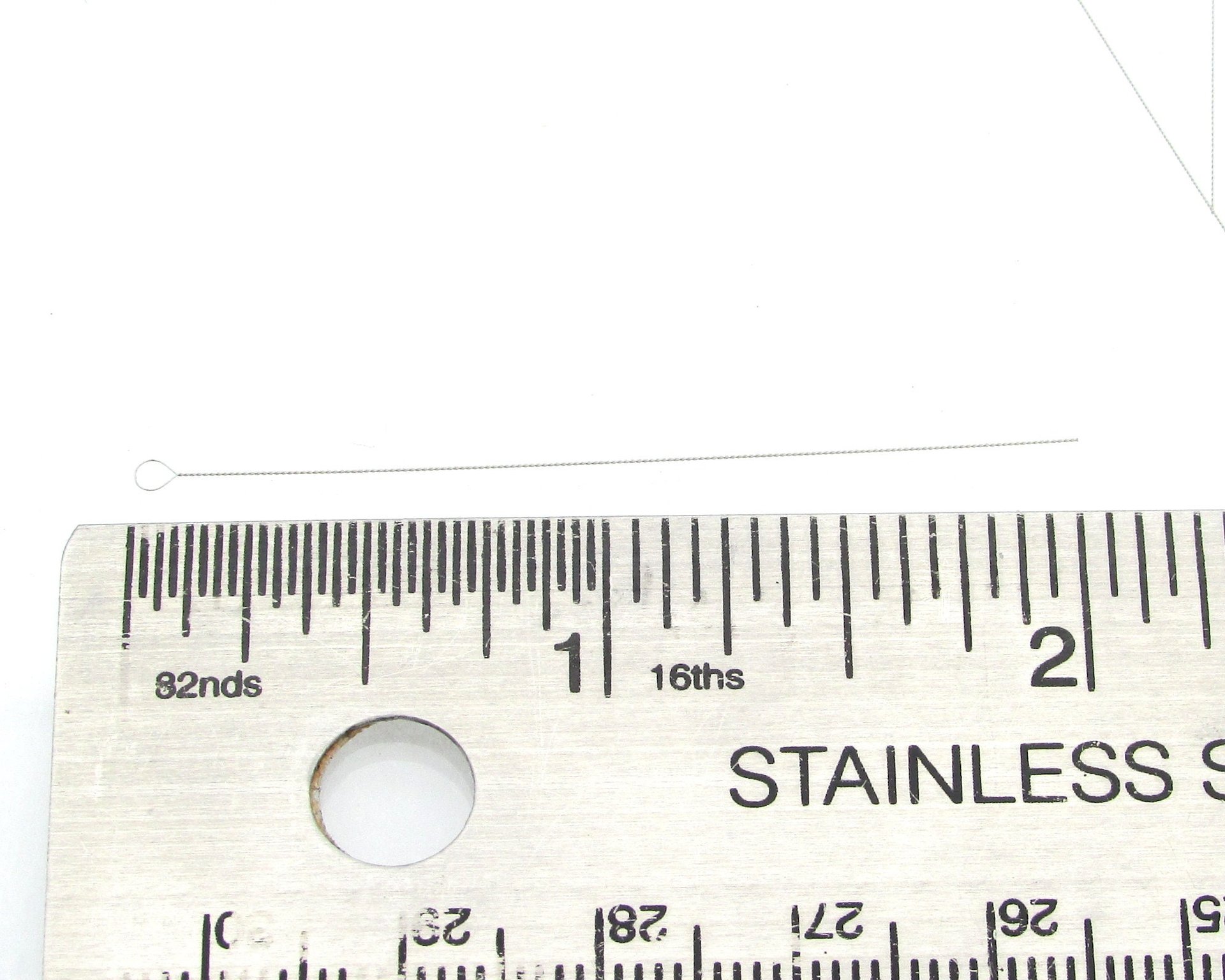 2” Flexible Beading Needles, Twisted Wire with Collapsible Round Eye