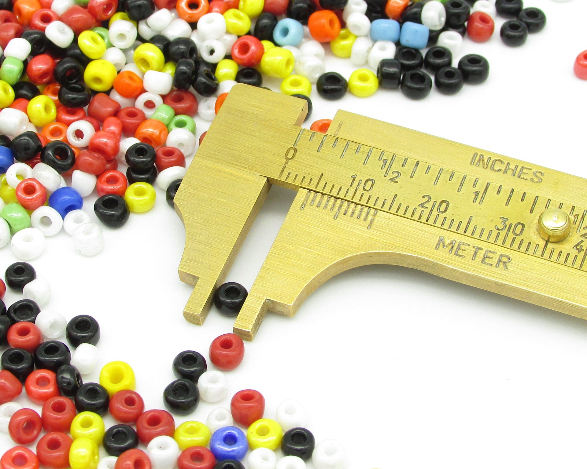 Opaque Seed Bead Mix, 6/0 and 8/0 Rocailles, Shiny Round Spacers (50g)