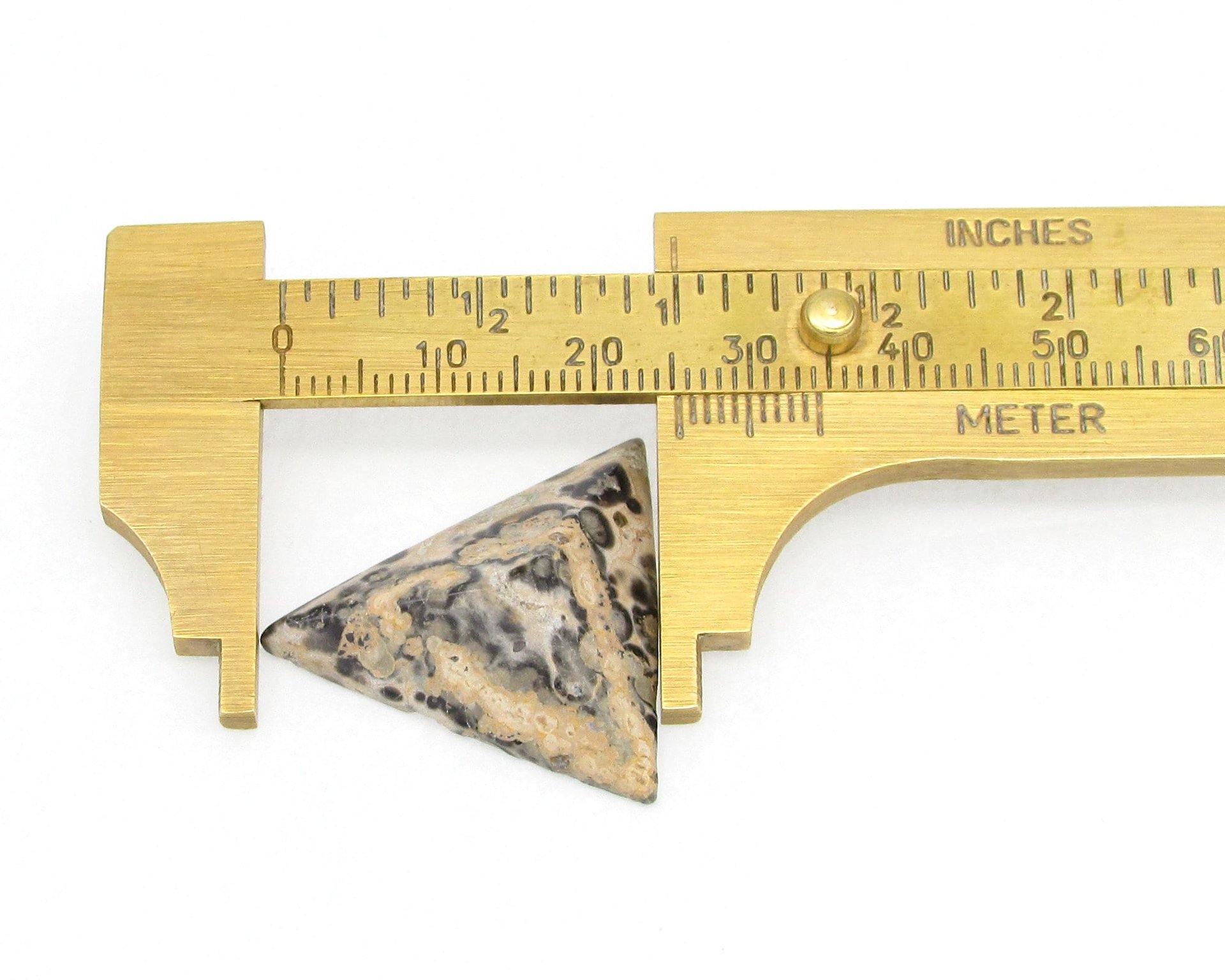 Leopardskin Jasper Tetrahedral Gemstone Cabochon