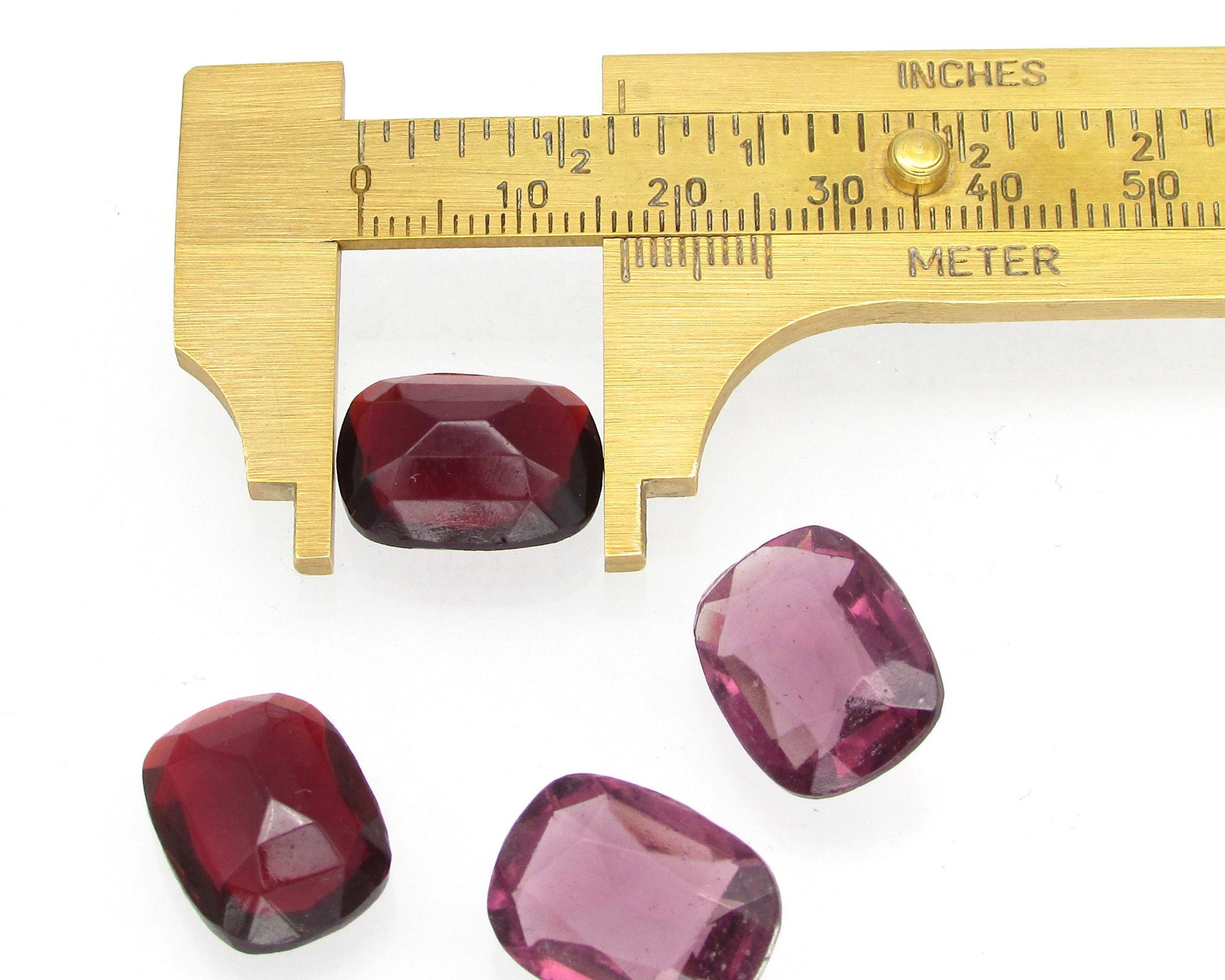 17x13mm Rectangular Unfoiled Rhinestones (2)
