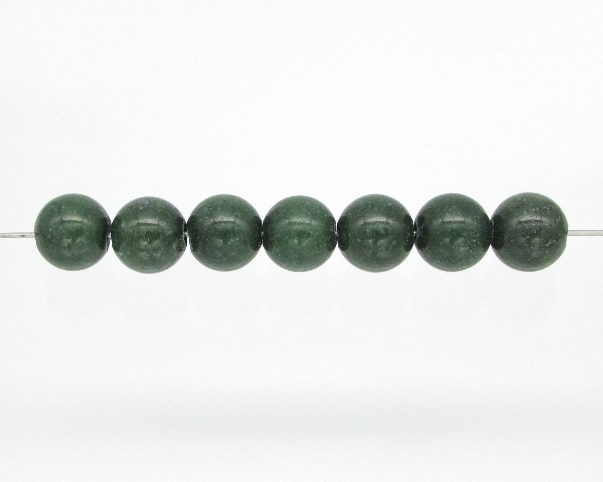 Nephrite Jade Beads 4mm 8mm 10mm Genuine Gemstone Spheres