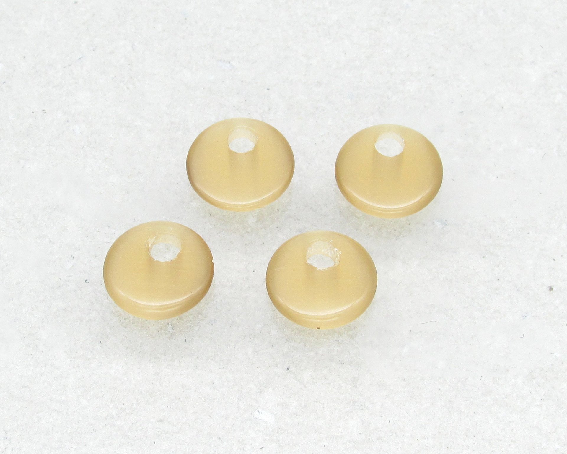 12mm Go-Go Pendants Fiber Optic Glass Flat Rounds 