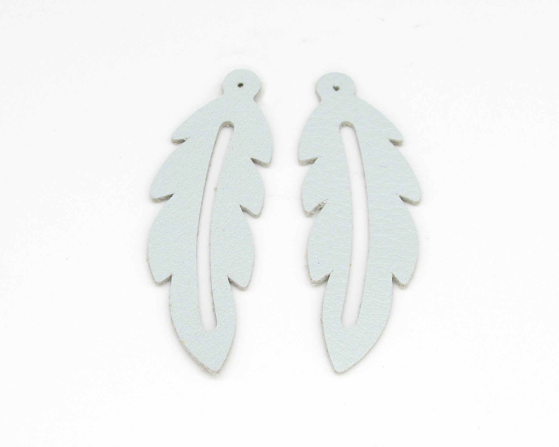 2" Feather Die Cuts, Top Grain Leather Precut Blanks (10)