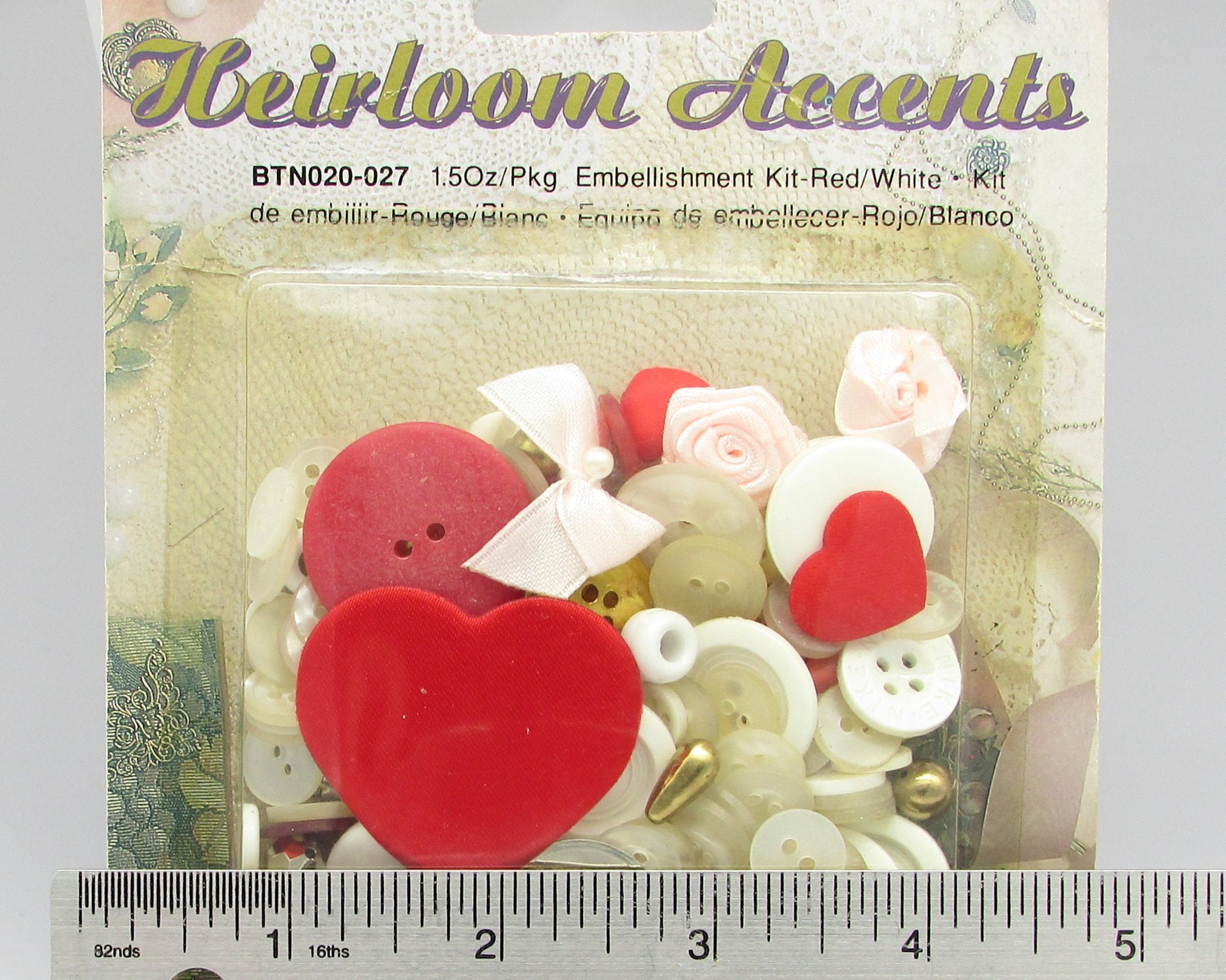 Vintage Embellishment Kit for Scrapbooks, Card Making, and Junk Journals