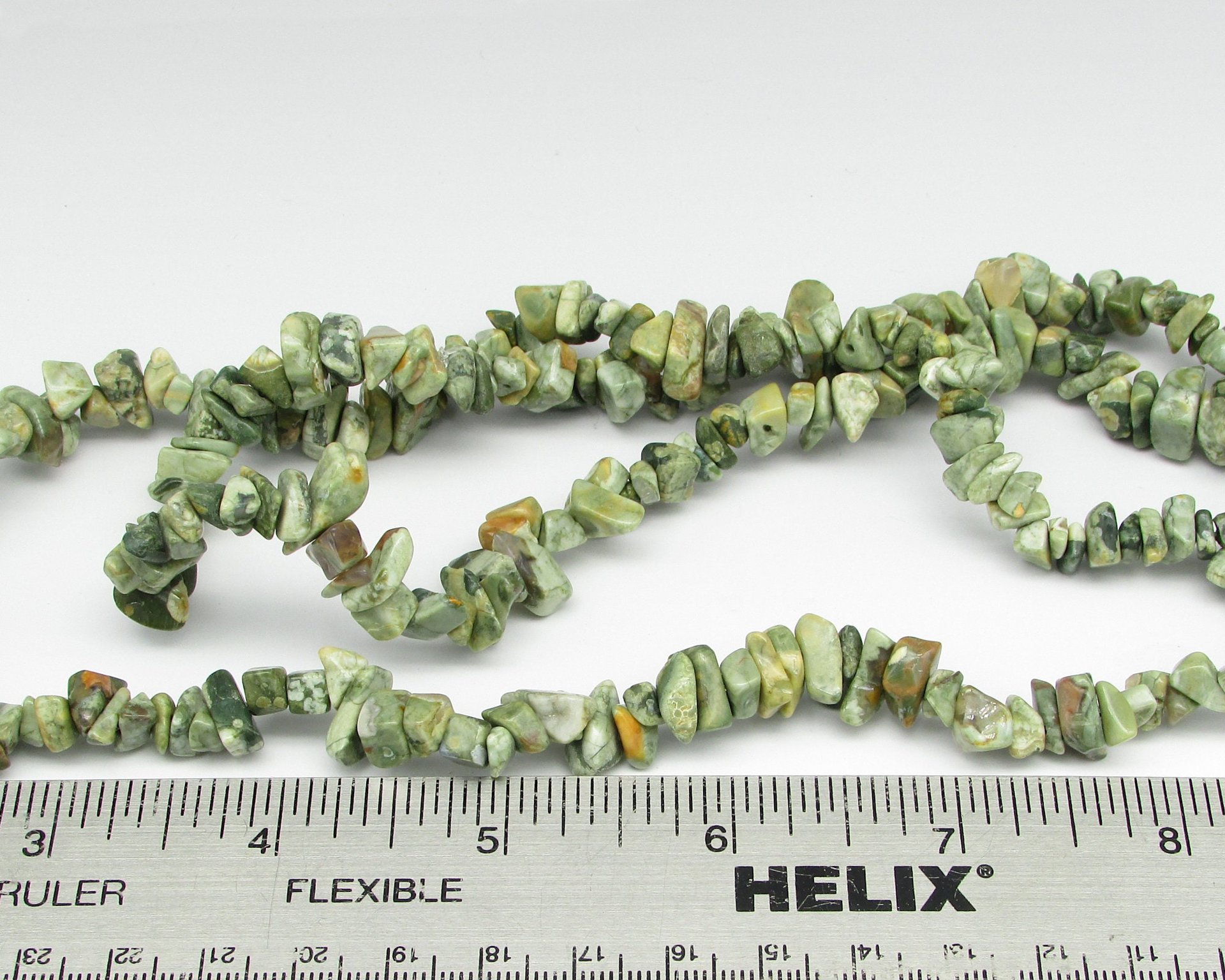 Rhyolite Gemstone Chip Beads, 34" Strand