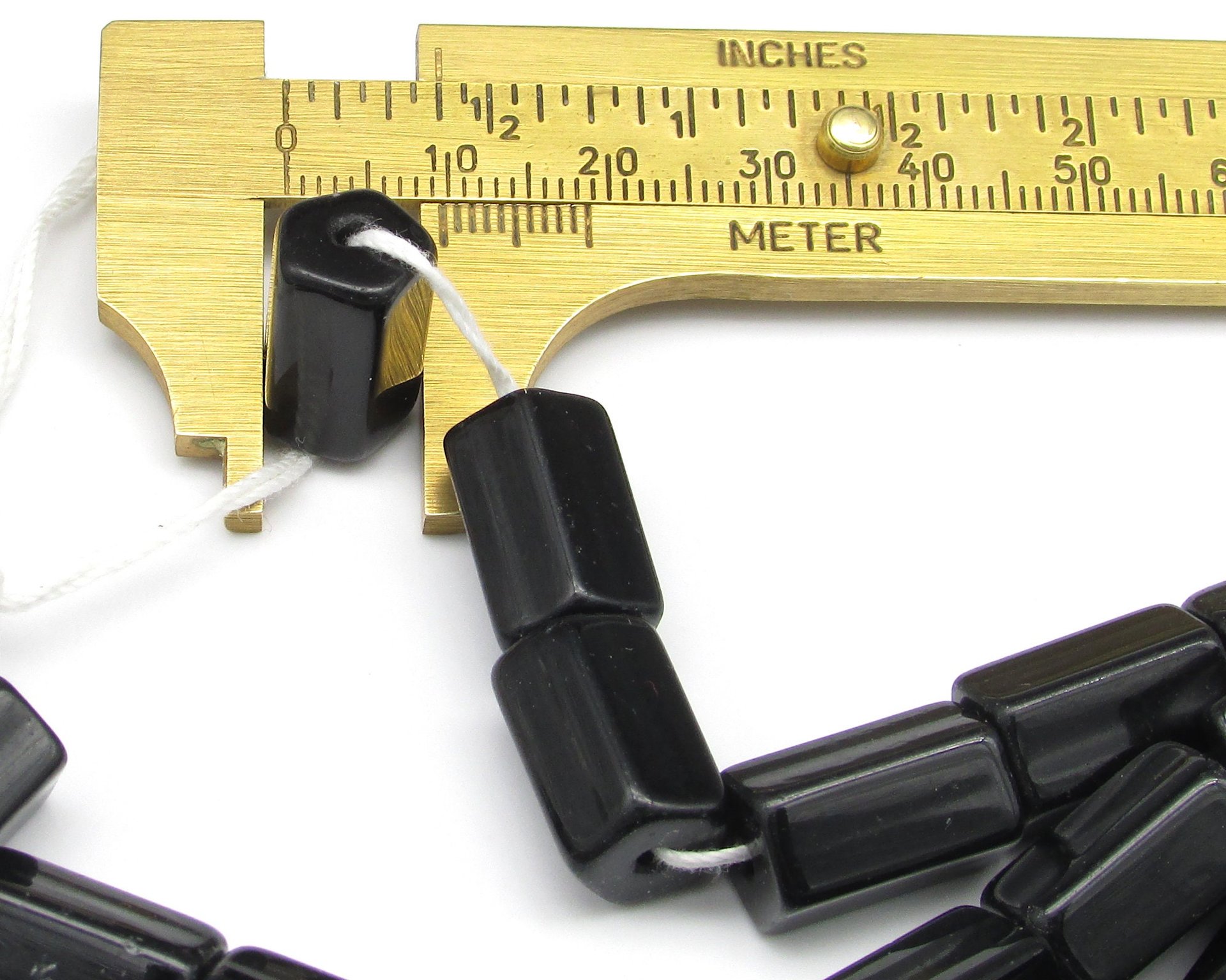 15x10mm Atlas Beads, Pentagonal Vintage Czech Glass Barrels