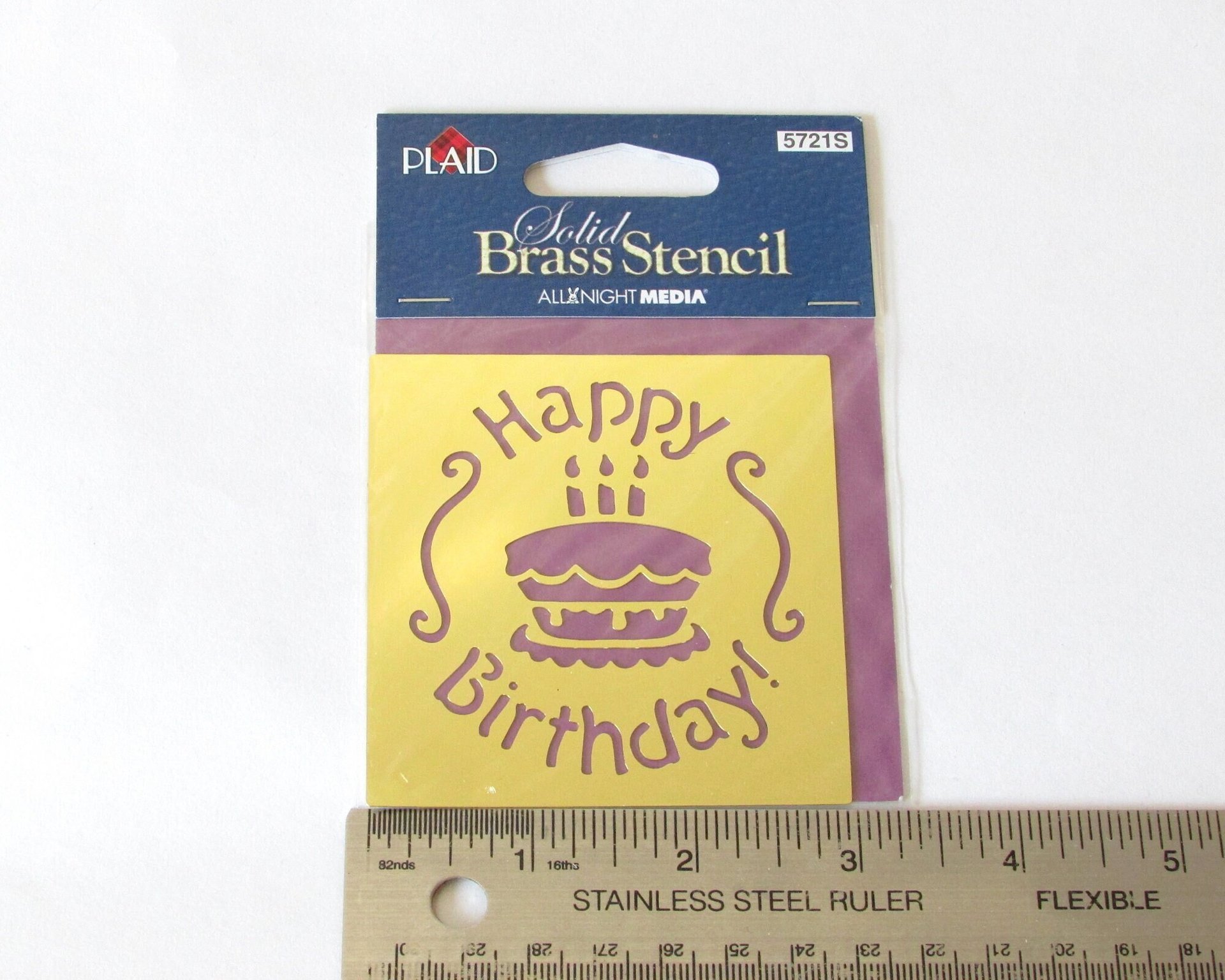 Birthday Brass Embossing Stencils, Reusable Metal Templates, Party Themes