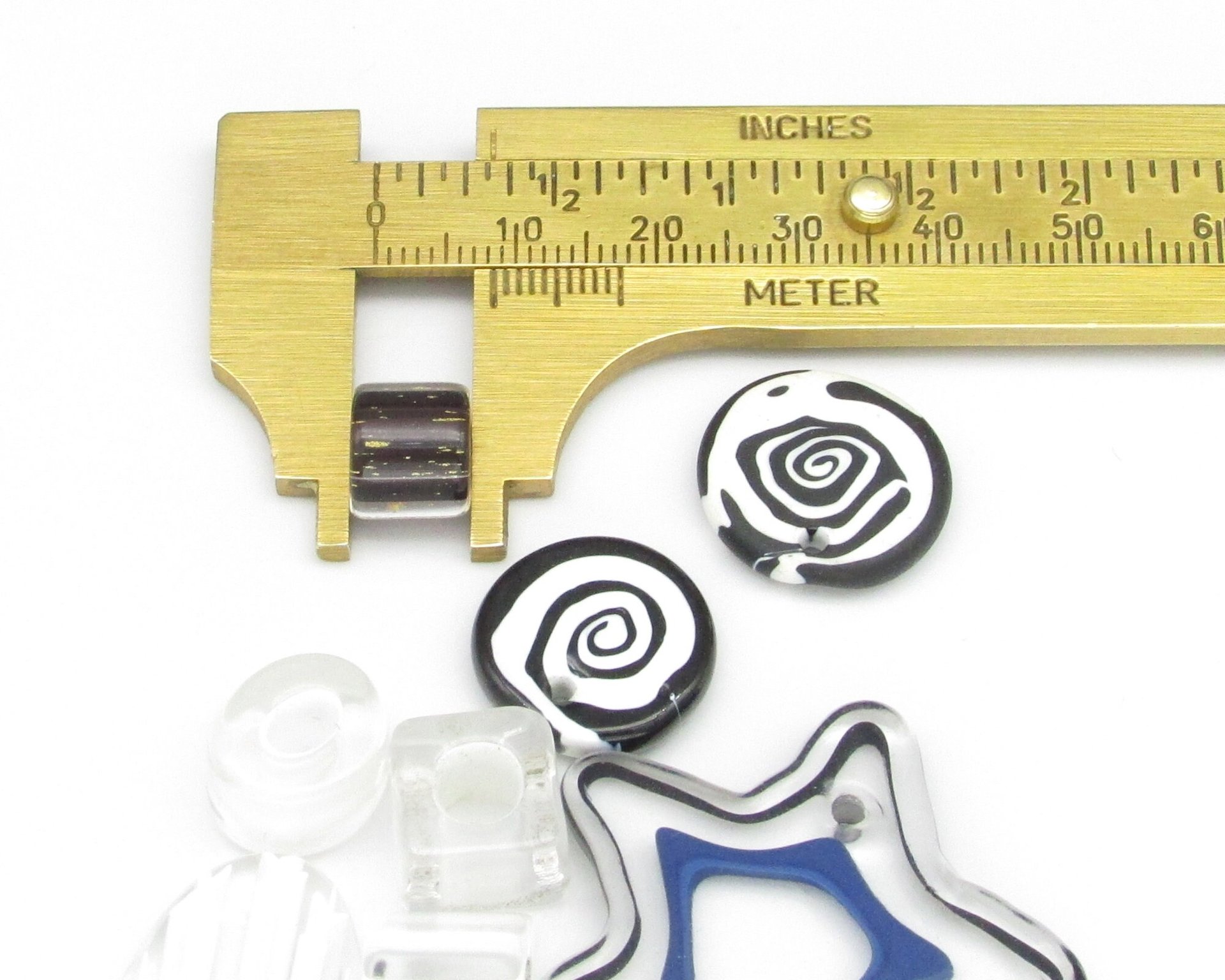 Monochrome Furnace Cane Bead Mix