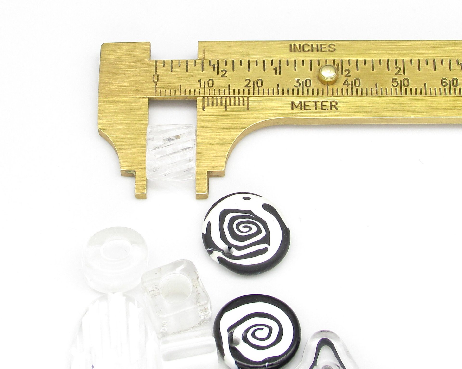 Monochrome Furnace Cane Bead Mix