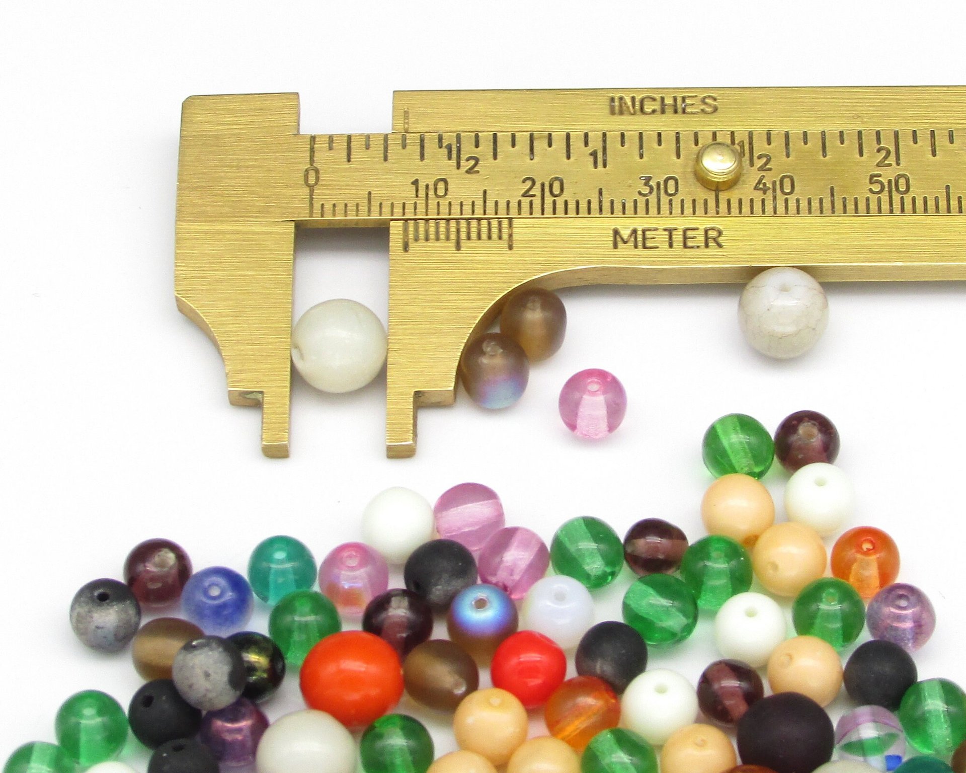 Czech Pressed Glass Bead Mix, 1oz Assorted Small Spacers
