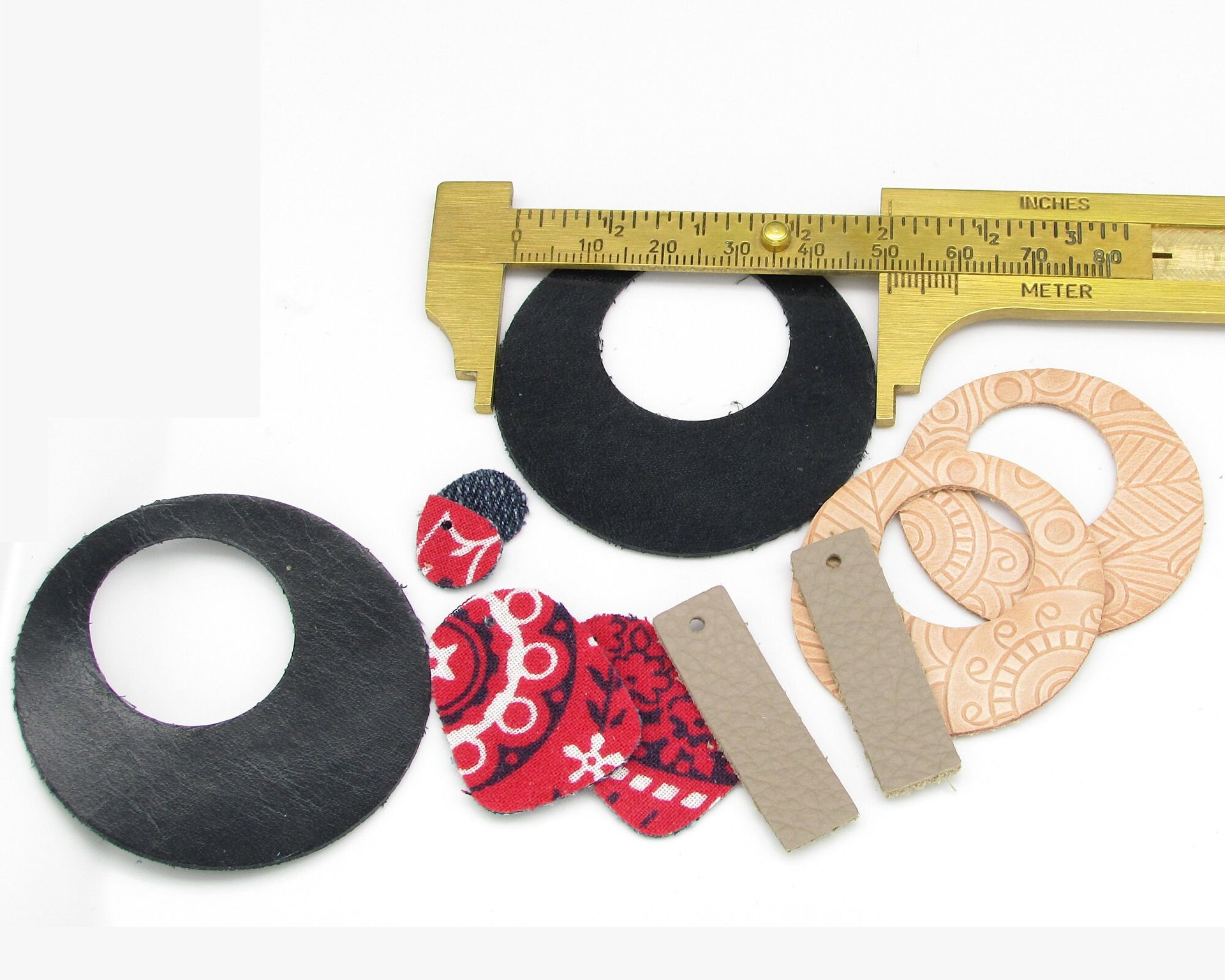 DIY Beading Kit for Making Wearable Projects, 60 pc Beads and Die Cuts