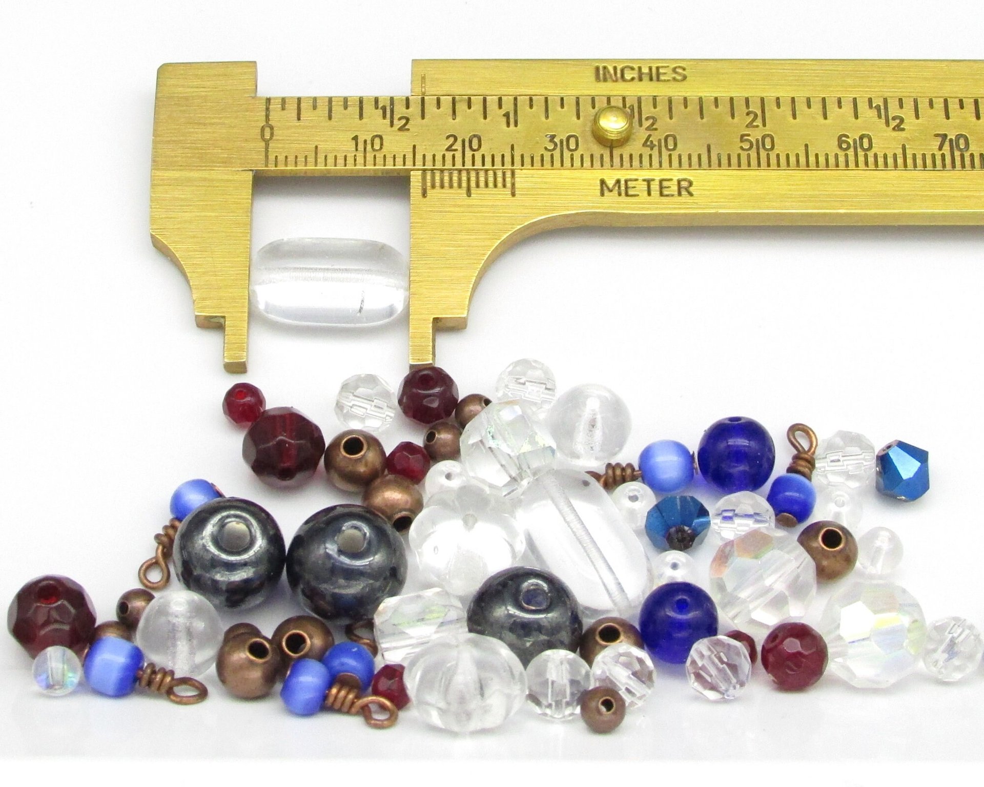 DIY Beading Kit for Making Wearable Projects, 60 pc Beads and Die Cuts