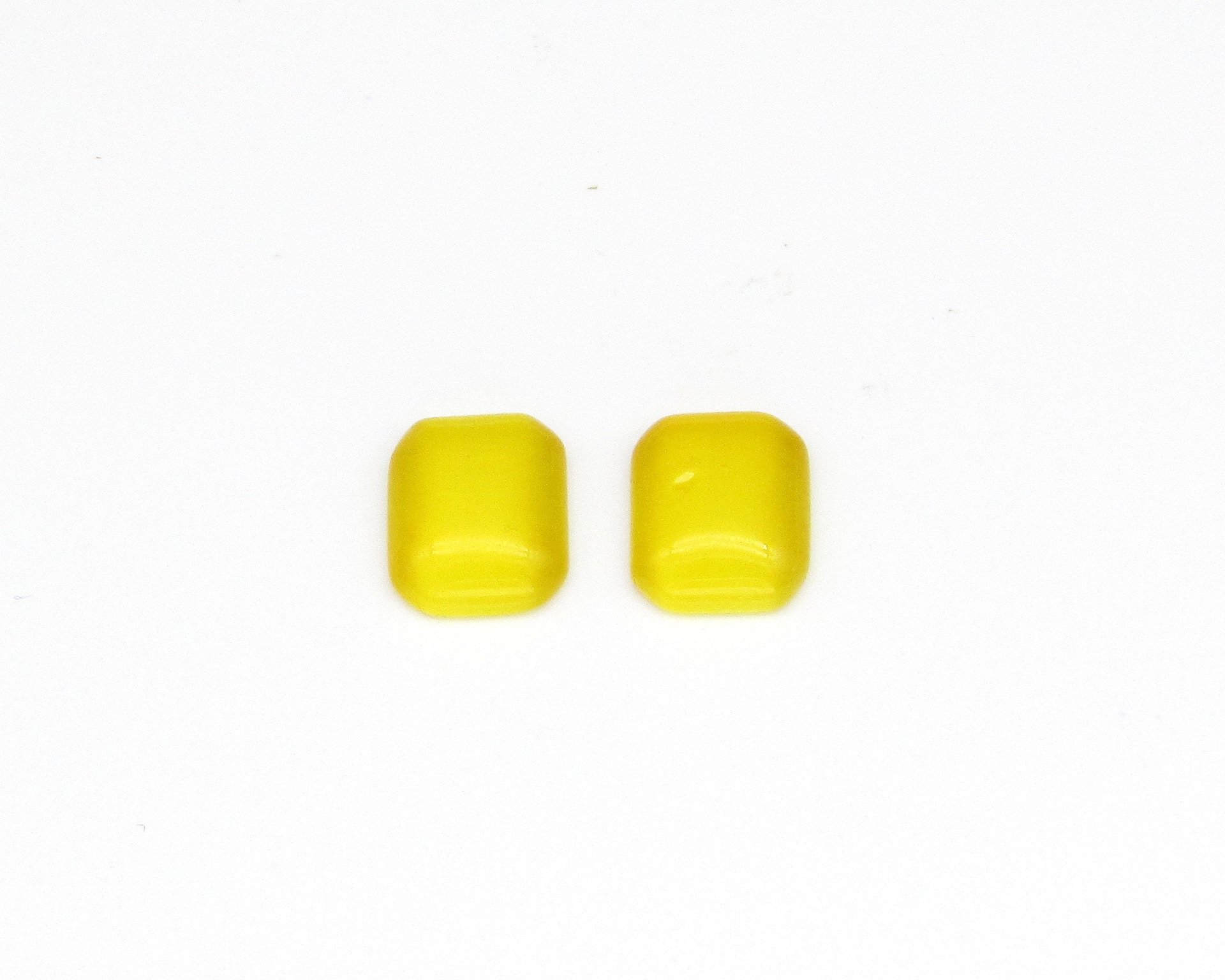 12x10mm Octagon Cabochons, Fiber Optic Flat Back Stones