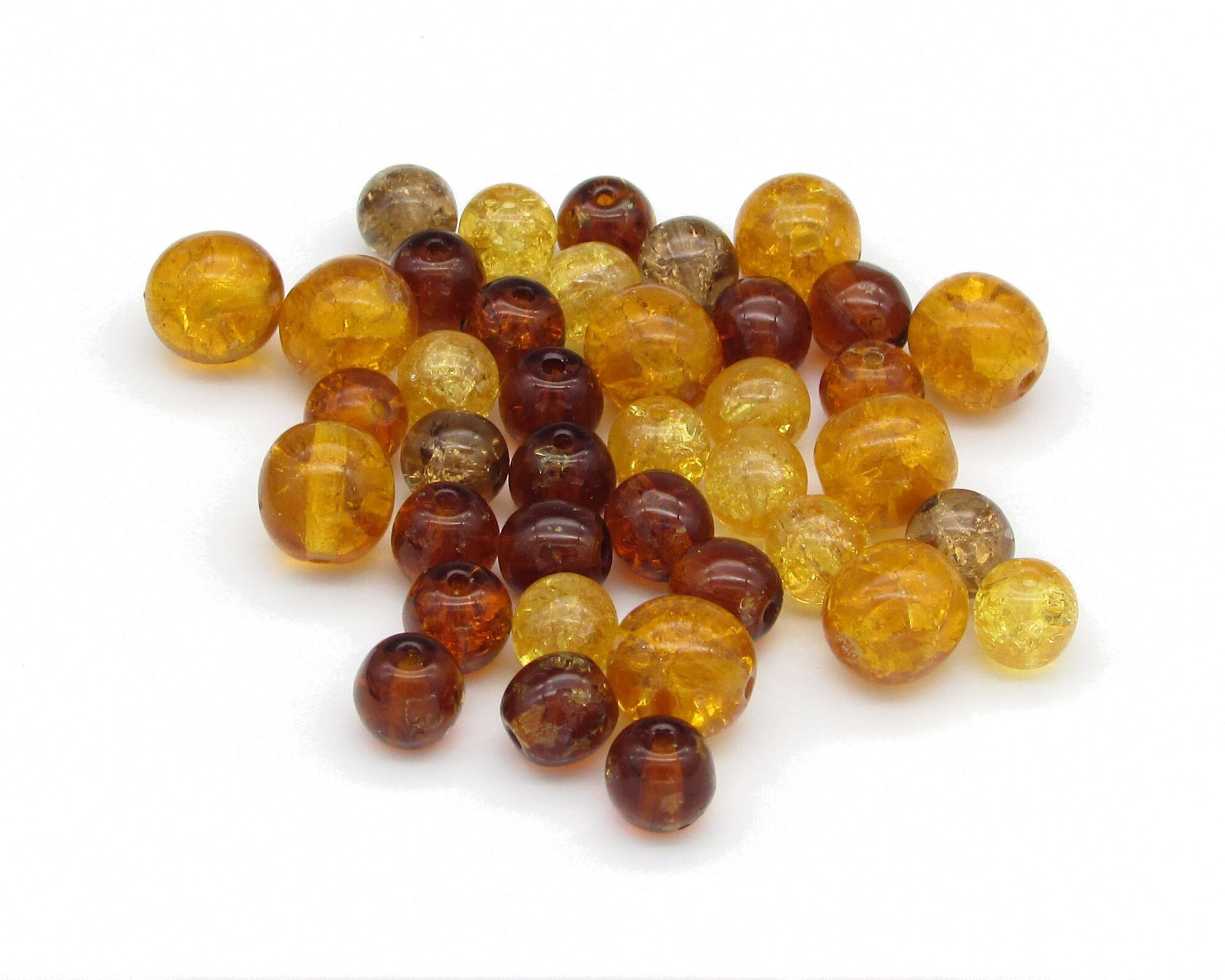 Czech Crackled Glass Bead Mix