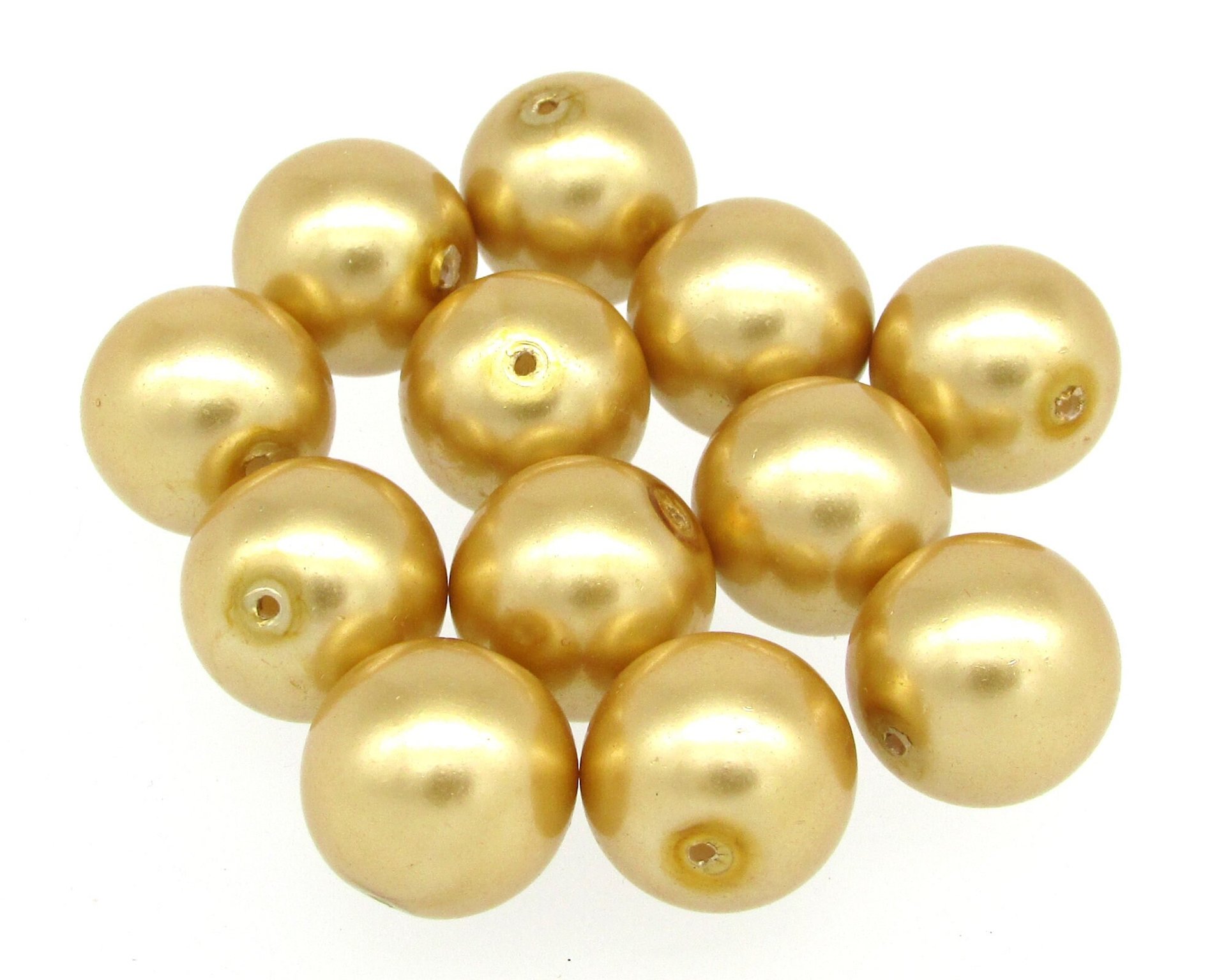 16mm Czech Glass Faux Pearls, Large Round Spacers, Choice of Color