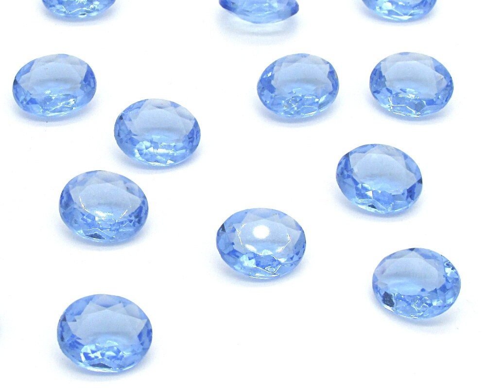12x10mm Light Sapphire Vintage Rhinestone Dentelles