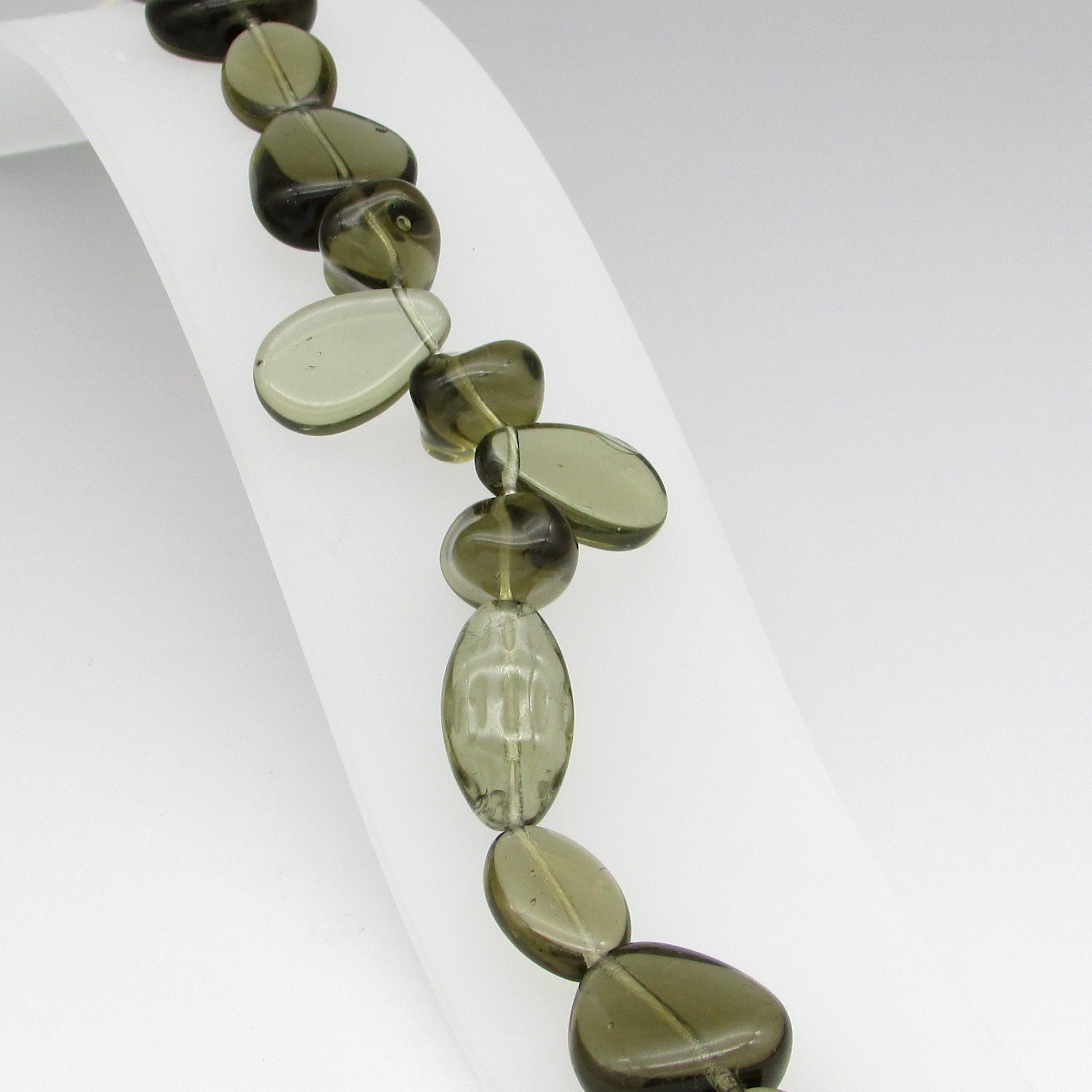 Vintage Glass Bead Mix Translucent Gray