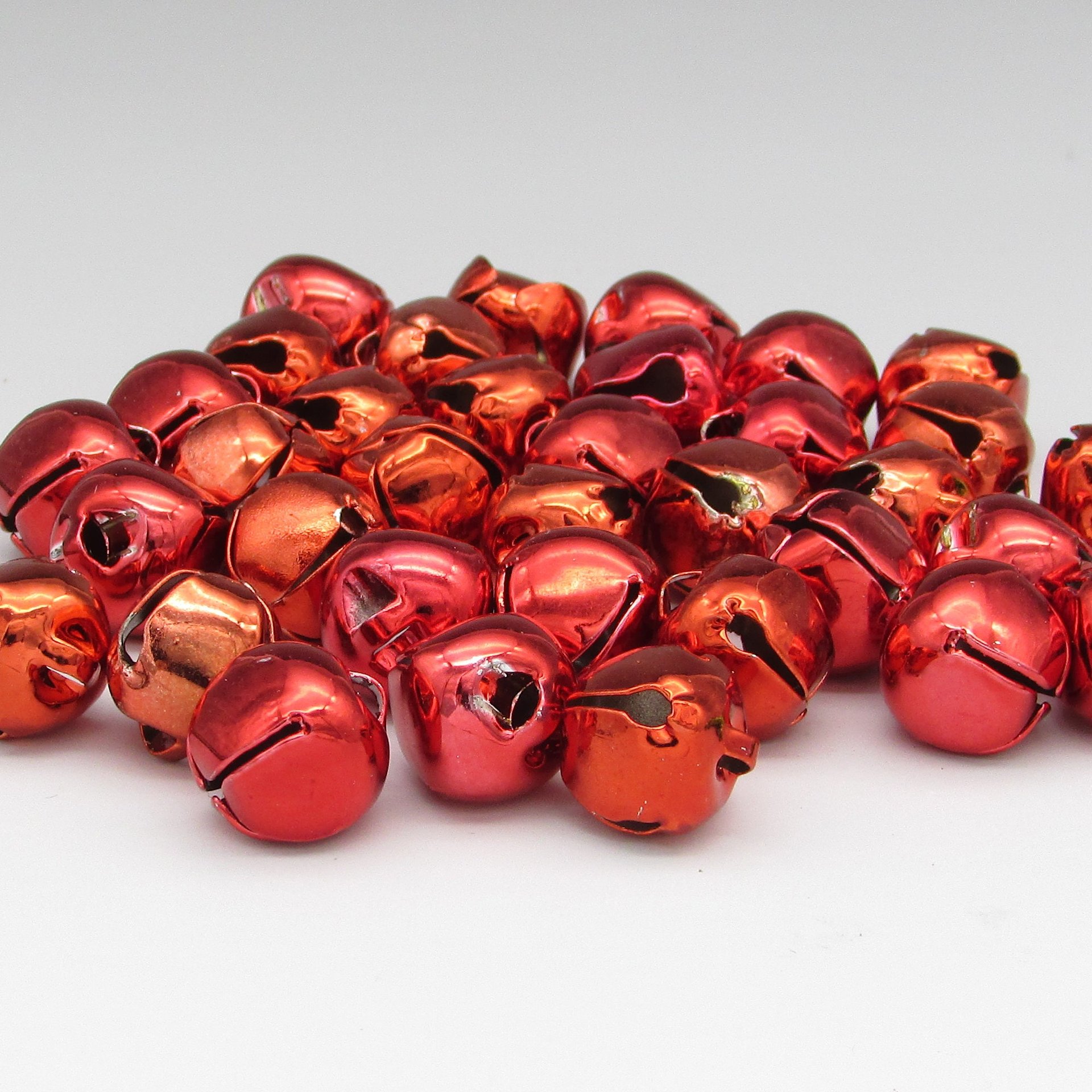 1/2” Jingle Bells, 13mm Round Steel Christmas Embellishments
