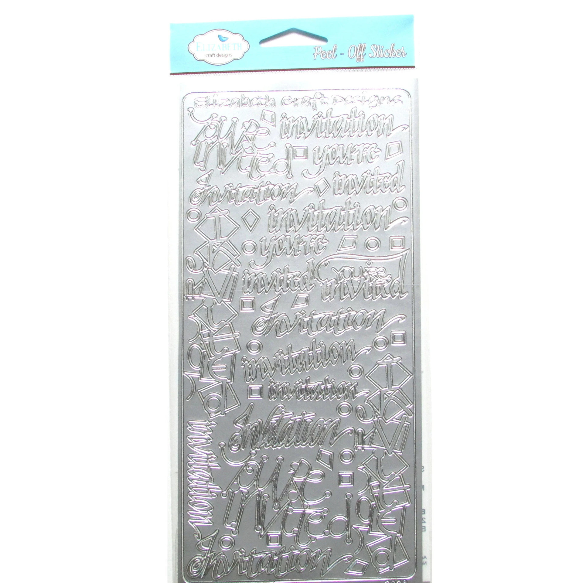 Fancy Script Text Stickers, Bundle of 7 Assorted 9" x 4" Peel-Off Sheets
