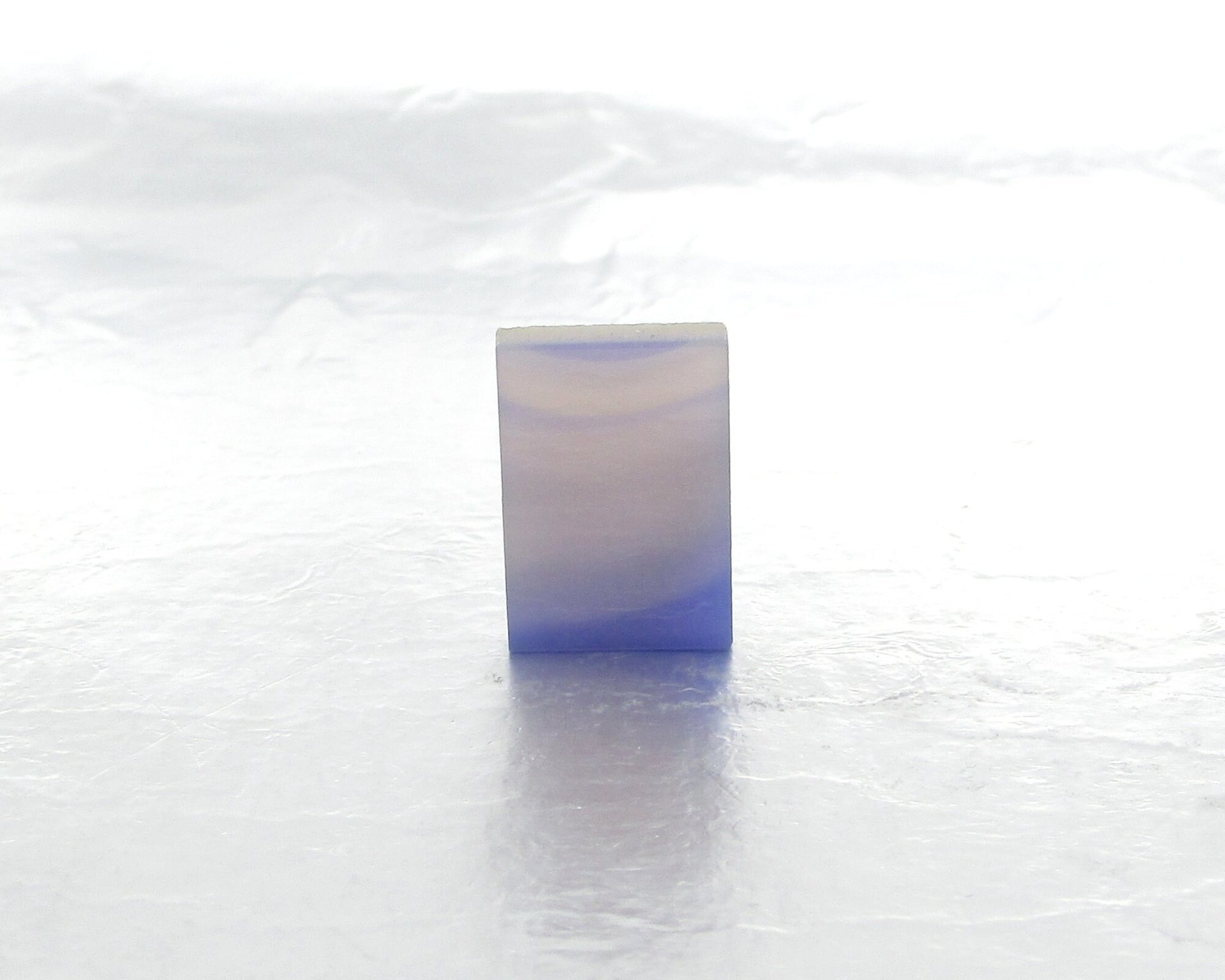 Rectangular Cabochon, Violet Dyed Agate 16x11mm