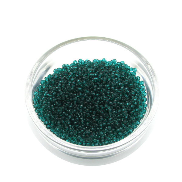 10/0 Round Seed Beads Translucent Teal (25g)
