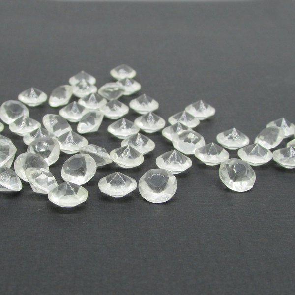 Vintage 39ss Clear Rhinestone Chatons, 8.4mm Unfoiled Faceted Point Backs (24)