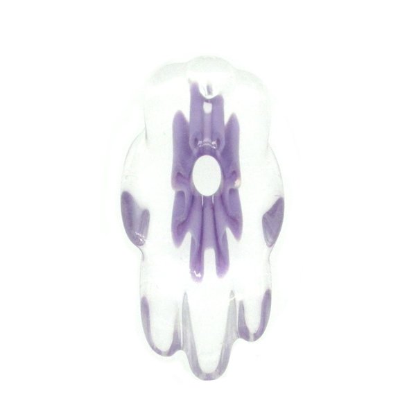 Furnace Cane Flower Slice Pendant