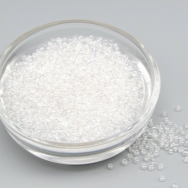 11/0 Clear Seed Beads, 2mm  Mini Rocailles