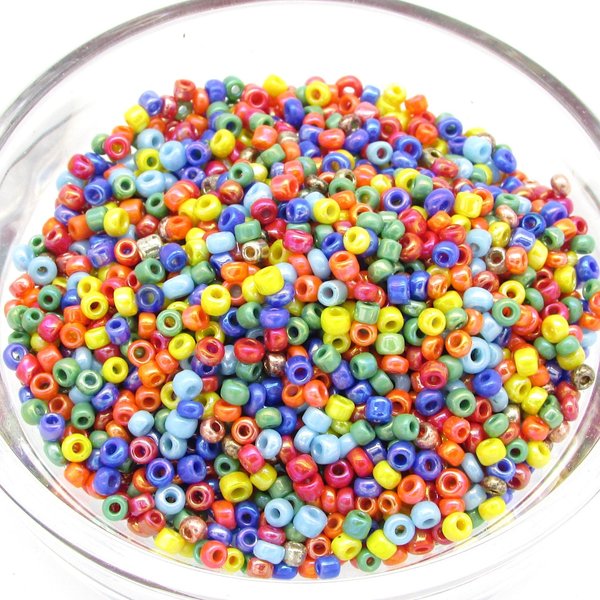 Opaque Seed Bead Mix, 11/0 Rocaille Spacers 20-25g