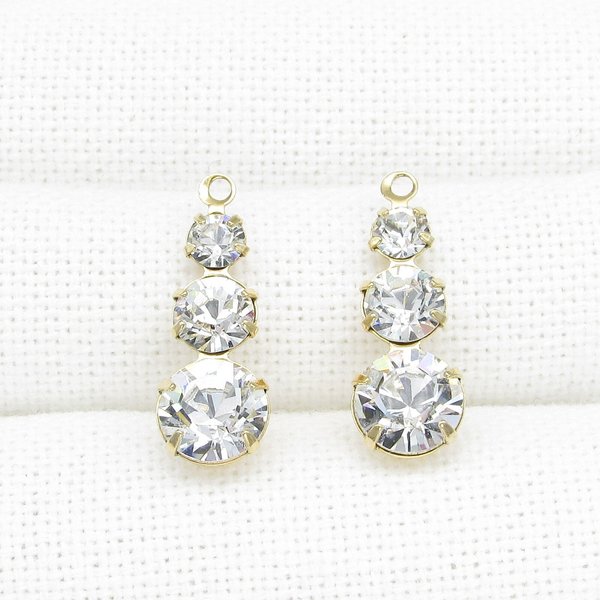 Gold Plated Rhinestone Pendants