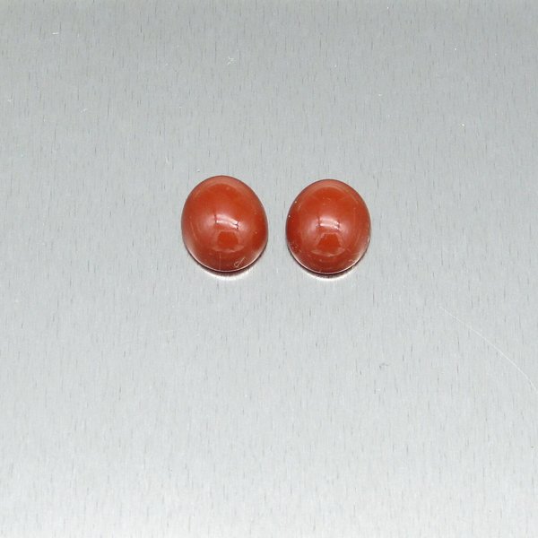 Red Jasper Cabochons, 9.75x7.3mm Domed Ovals
