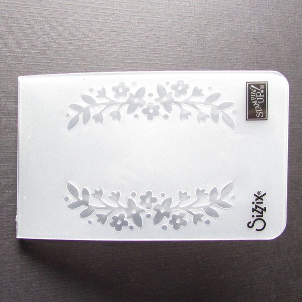 Floral Affection Sizzix Embossing Folder, 4.5" Rectangle